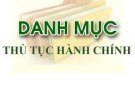 Danh mục TTHC sửa đổi, bổ sung lĩnh vực Giáo dục và đào tạo trên địa bàn tỉnh Thanh Hóa